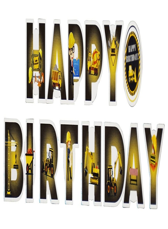 JAGMAG Construction Birthday Party Supplies Banner, Construction Party Supplies Decoration, for Boys Birthday Baby Shower Engineering Theme Party Favors. - Image 2